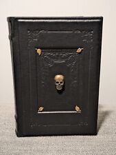 Black leather skull for sale  North Wales