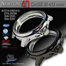 CAIXA DE RELÓGIO NESTOR PARA ETA-2824/2836, SW 200/220,Ø 40 MM, ST.STEEL, SAPH.CRYSTAL,  comprar usado  Enviando para Brazil