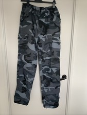blue camo trousers for sale  BORTH
