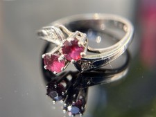 Eleganter goldring rubinen gebraucht kaufen  Berlin