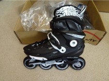 Patins em linha ao ar livre Calary tamanho adulto 8 preto/branco comprar usado  Enviando para Brazil