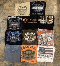 Lote 11 camisetas Harley Davidson tamanho M anos 90 Y2K manga longa motocicleta atacado EUA, usado comprar usado  Enviando para Brazil