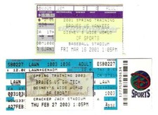 Atlanta braves 2001 for sale  Port Saint Lucie