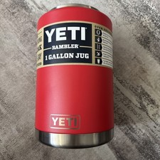 Jarro galão Yeti Rambler, aço inoxidável com isolamento a vácuo *SEM TAMPA/vermelho resgate  comprar usado  Enviando para Brazil