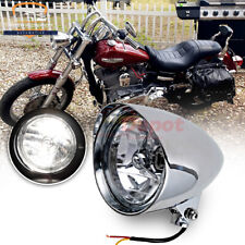 Usado, Farol de montagem inferior cromado estilo bala 5-3/4" 5,75 para Harley Chopper Bobber comprar usado  Enviando para Brazil