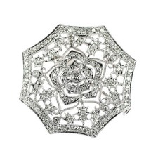 Broche diamant k18wg d'occasion Broche diamant k18wg d'occasion  Expédié en France