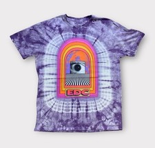 Camiseta Insomniac EDC tamanho L roxa tingida manga curta Techno Music Concert comprar usado  Enviando para Brazil