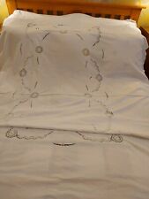 Victorian bridal bedspread for sale  WITHAM
