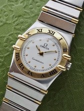 MINI RELÓGIO DE QUARTZO FEMININO 23mm OMEGA CONSTELLATION 18K E AÇO INOXIDÁVEL BATERIA FRESCA comprar usado  Enviando para Brazil