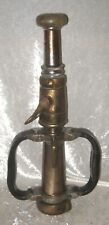 BICO DE PNEU vintage latão 3" rosca x 20" altura com desligamento e alças de couro comprar usado  Enviando para Brazil