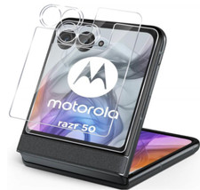 Tela frontal de vidro ultra temperado + protetor de lente de câmera para Motorola Razr 50, usado comprar usado  Enviando para Brazil