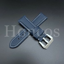 Pulseira de relógio de couro lona náilon azul branca 22/24/26 mm compatível com Panerai PAM comprar usado  Enviando para Brazil