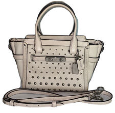 Bom Designer COACH Swagger 21 Couro Seixo Ombré Bolsa Rebite Estilo Nº 57696 comprar usado  Enviando para Brazil