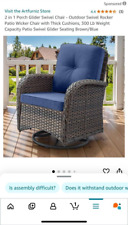 Artfurniz porch glider for sale  Rockford