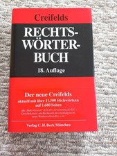 Rechtswörterbuch creifelds au gebraucht kaufen  Hannover