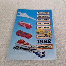 Matchbox 1992 catalogue for sale  COLCHESTER