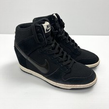 Nike Dunk Sky Hi Hidden Wedge Preto Feminino Tamanho US8 EU39 Plataforma de Malha 644877-001 comprar usado  Enviando para Brazil