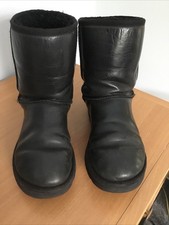Ugg black leather for sale  READING