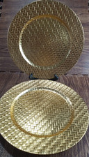 Gold charger plate for sale  Lehigh Acres