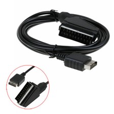 Usado, Cabo RGB Scart AV TV adaptador de cabo de ligação PAL para console Sony PS1 PS2 PS3 comprar usado  Enviando para Brazil