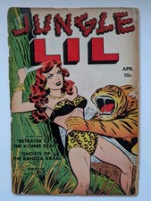 Capa com fita Jungle Lil 1 Fox 1950 grau baixo. Arte rara da Era de Ouro GGA Good Girl comprar usado  Enviando para Brazil