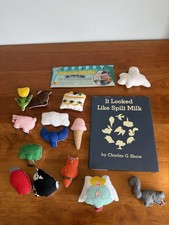 It Looked Like Spilt Milk Storytelling Kit with Feltboard Pieces & Hardback Book comprar usado  Enviando para Brazil