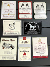 Etiquettes vin chevaux d'occasion  Bègles