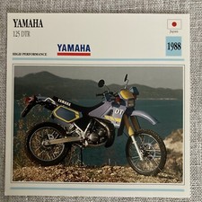 Cartão de motocicleta Yamaha 125 DTR 1988 Japão Edito Service Atlas comprar usado  Enviando para Brazil