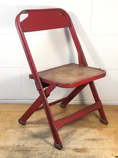 Cadeira de mesa escolar dobrável Clarin metal tamanho infantil década de 1930 muito resistente industrial comprar usado  Enviando para Brazil