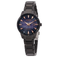 Relógio feminino Citizen Eco-Drive mostrador roxo EW2595-81X comprar usado  Enviando para Brazil