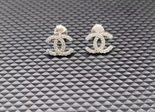 Aretes elegantes de diamantes simulados de corte redondo de 2 quilates enchapados en oro blanco de 14 k segunda mano  Embacar hacia Mexico