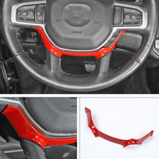 Usado, Para 2019-2024 Dodge Ram 3500/2500/1500 ABS vermelho acabamento da tampa do quadro do volante comprar usado  Enviando para Brazil