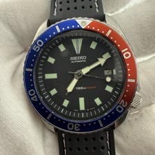 Usado, Seiko relógio automático masculino moldura Pepsi mergulhadores 7002-7001 - Precisa servido comprar usado Usado, Seiko relógio automático masculino moldura Pepsi mergulhadores 7002-7001 - Precisa servido comprar usado  Enviando para Brazil