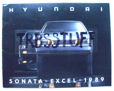 1989 HYUNDAI SONATA - FOLHETO DE VENDAS EXCEL - 12 PÁGINAS - EXCELENTE ESTADO comprar usado  Enviando para Brazil