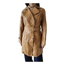 Vintage ledermantel trenchcoat gebraucht kaufen  Aachen