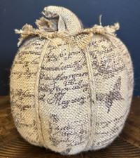 Rustic burlap pumpkin for sale  Silver Creek