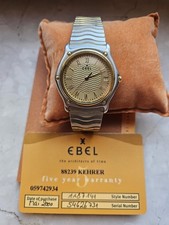 Usado, EBEL Classic Wave Unisex Watch – 18k Gold Bezel – Swiss Made – Full Set comprar usado  Enviando para Brazil