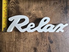 Wooden sign relax for sale  WILMSLOW