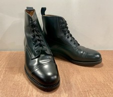 Black leather derby for sale  TOTNES