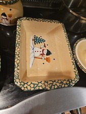 Country snowman stoneware d'occasion  Expédié en Belgium