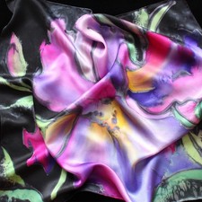 Seidentuch iris seidenmalerei gebraucht kaufen  Bremen