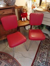 Chaises rouges années d'occasion  Monts