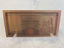 Banconota 50000 lire usato  Italia