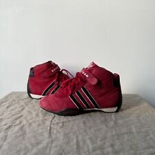 Tênis Adidas Original Goodyear Racing Liso Couro Vermelho Médio Tamanho Reino Unido 5 EUA 8, usado comprar usado  Enviando para Brazil