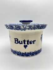 Vintage blue spongeware for sale  West Palm Beach