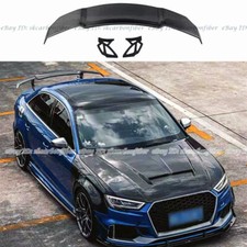 PARA 2014-2020 AUDI A3 S3 RS3 SEDAN ABS FIBRA DE CARBONO APARÊNCIA PORTA-MALAS TRASEIRO SPOILER ASA, usado comprar usado  Enviando para Brazil