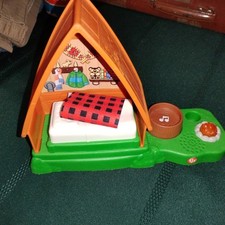 Fisher Price Little People Camping Música Fogueira Barraca Laranja Quadro A Cabine -E comprar usado  Enviando para Brazil
