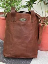  Saco de couro Tote Shoulder Bag Handmade Purse (couro encerado) Mulheres Vintage Olhando, usado comprar usado  Enviando para Brazil