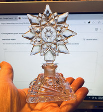 Frasco de perfume vintage assinado pela Tchecoslováquia vidro boêmio corte cristal comprar usado  Enviando para Brazil