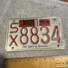 Massachusetts motorcycle licen for sale  Fitzwilliam
